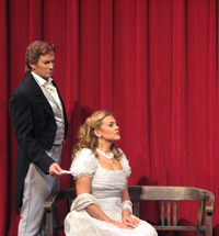 Anna Samuil as Tatiana and Dwayne Croft as Onegin