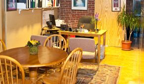 Our New Home: open, airy office space