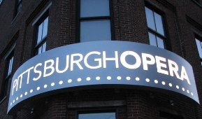Our New Home: our new sign, at twilight