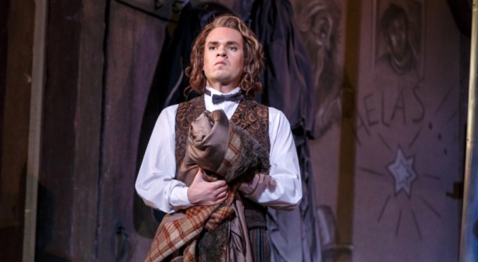 Tyler Zimmerman performs in the role of Colline in La bohème.