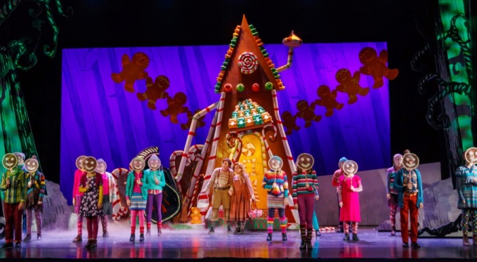 Hansel & Gretel break the Witch's spell and bring the other children back to life. Children from Pittsburgh Youth Chorus. Photo by David Bachman for Pittsburgh Opera.