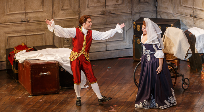 Evan Lazdowski as Figaro in our Student Matinee of The Marriage of Figaro (photo credit: David Bachman)