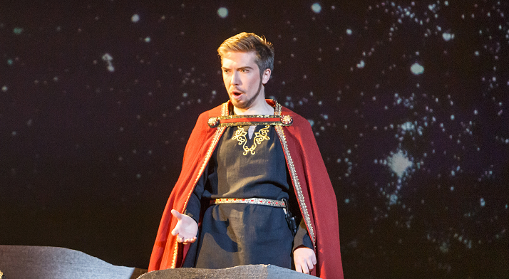 Evan Lazdowski as Thoas, King of Scythia in Iphigénie en Tauride (photo credit: David Bachman)