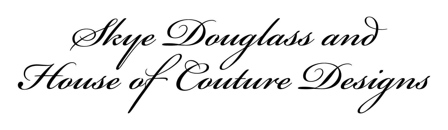 Logo for Skye Douglass and House of Couture Designs