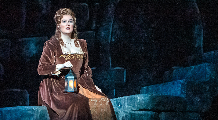 Emily Richter as Ines in Il Trovatore (photo credit: David Bachman)